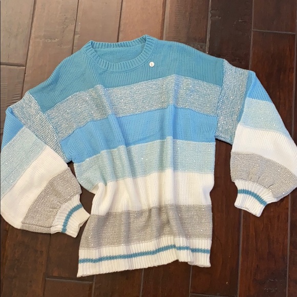 BNWOT blue striped sweater - Picture 6 of 6